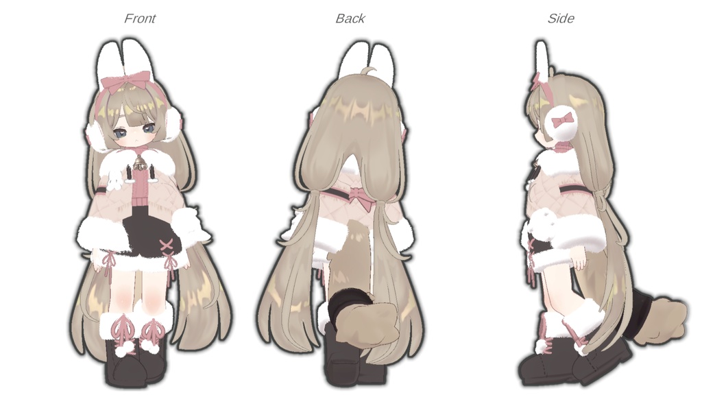 【キプフェル・みみのこ対応】Snowy Puff【まめふれんず】