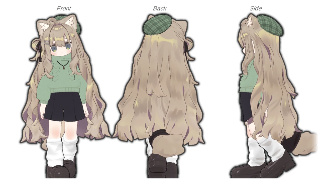 【キプフェル・ネハイル対応】Braid Knit【まめふれんず】