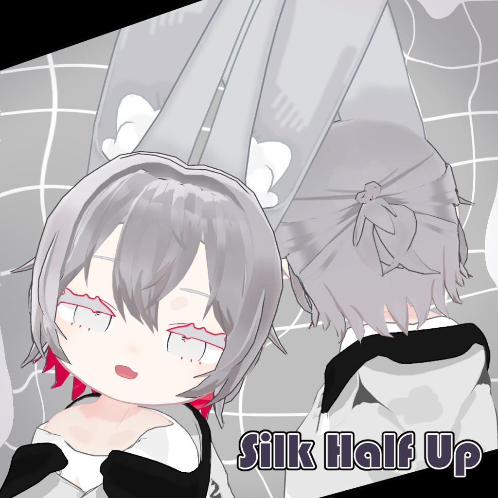 SALE!【6アバター対応髪型】Silk Half Up【PB設定済】