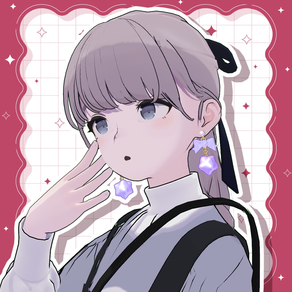 【6アバター対応】こんぺいとうのピアス【PB設定済】