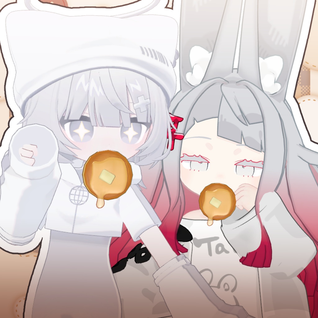 SALE!【7アバター対応】ふわもちパンケーキ【PB・アニメーション設定済】
