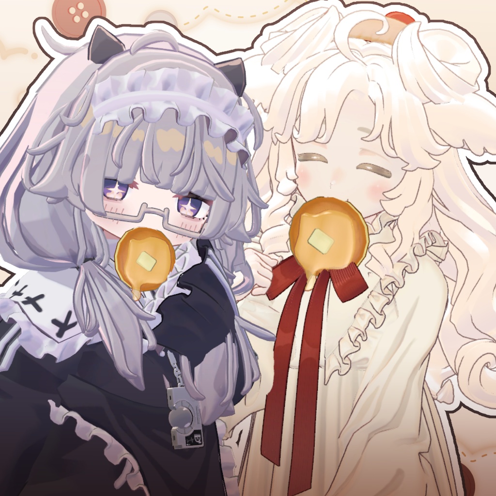 SALE!【7アバター対応】ふわもちパンケーキ【PB・アニメーション設定済】