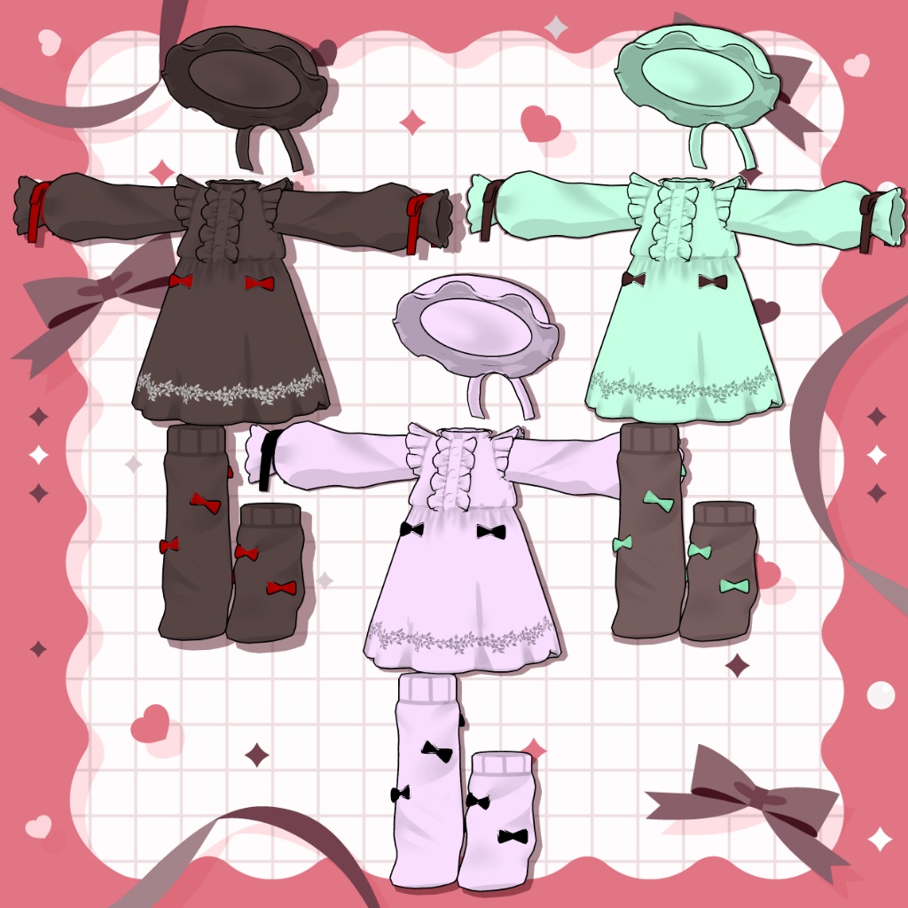 SALE!【3アバター対応】おやすみのしたく【衣装・PB設定済】