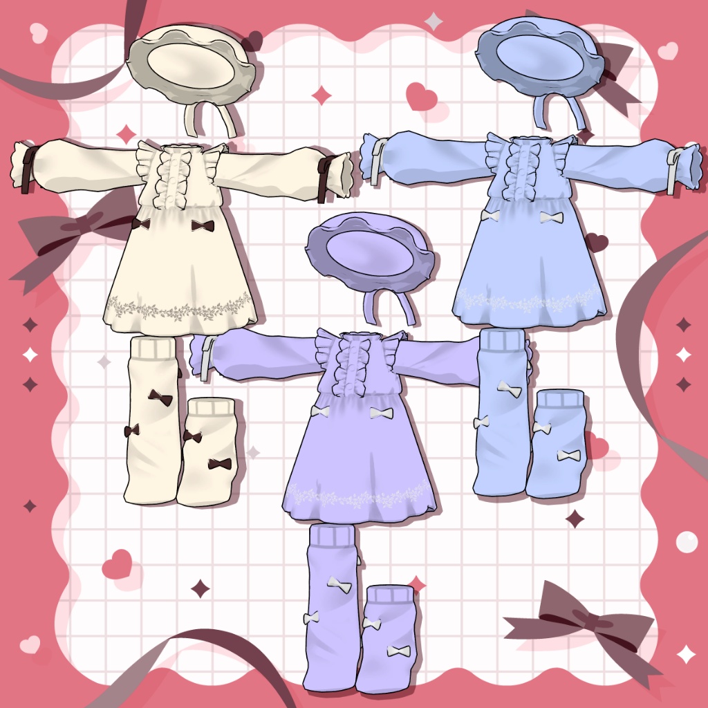 SALE!【3アバター対応】おやすみのしたく【衣装・PB設定済】