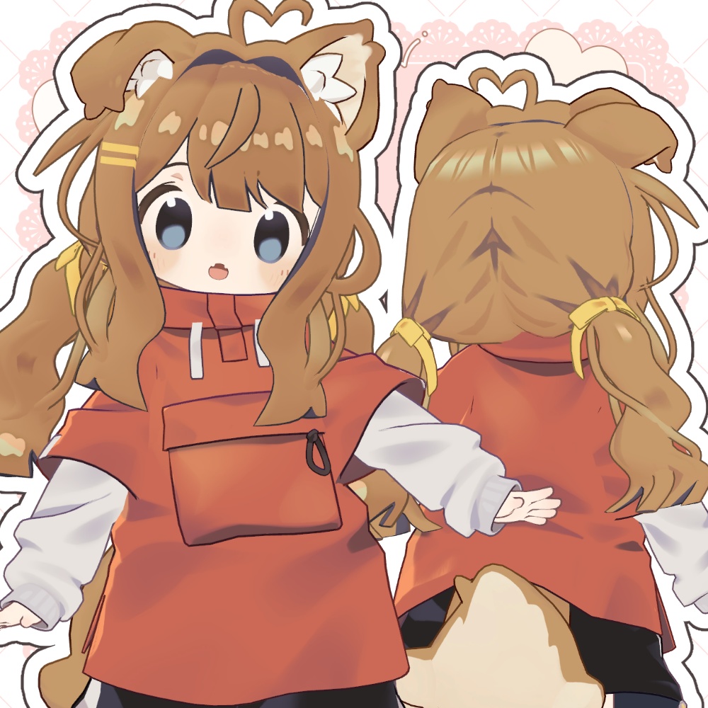 【5アバター対応】ぱっつんローツイン【PB設定済】