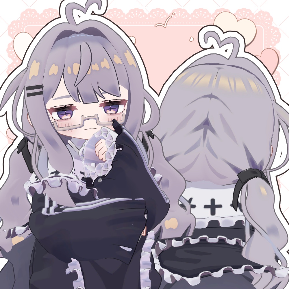 【5アバター対応】ぱっつんローツイン【PB設定済】