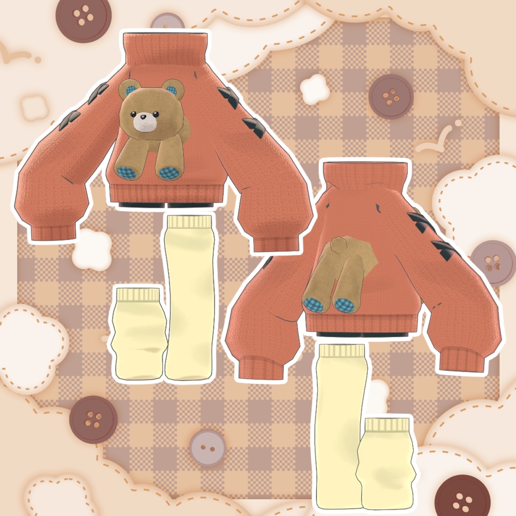 SALE!【まめふれんず対応】くまぬいセーター【PB・MA対応】