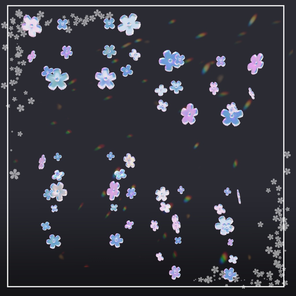 SALE!【7アバター対応】Little Flower Leg【Aquaglassコラボコンテンツ】