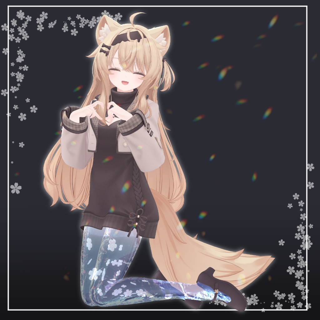 SALE!【7アバター対応】Little Flower Leg【Aquaglassコラボコンテンツ】