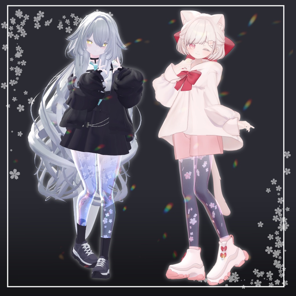 SALE!【7アバター対応】Little Flower Leg【Aquaglassコラボコンテンツ】