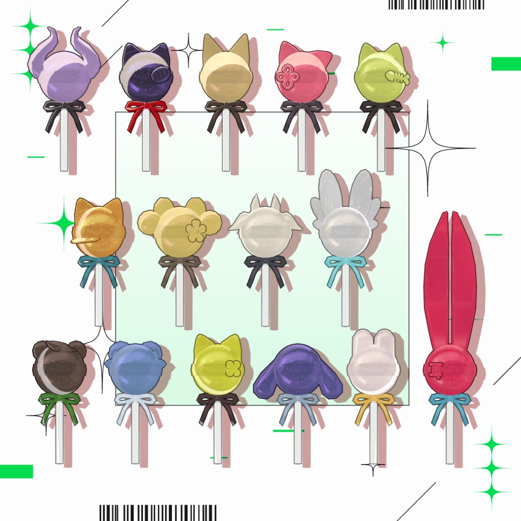 SALE!【アバターモチーフ】あにまるぽっぷキャンディ【PB・ギミック有】