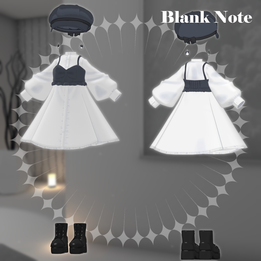 SALE!【14アバター対応衣装】Blank Note【PB・MA設定済】