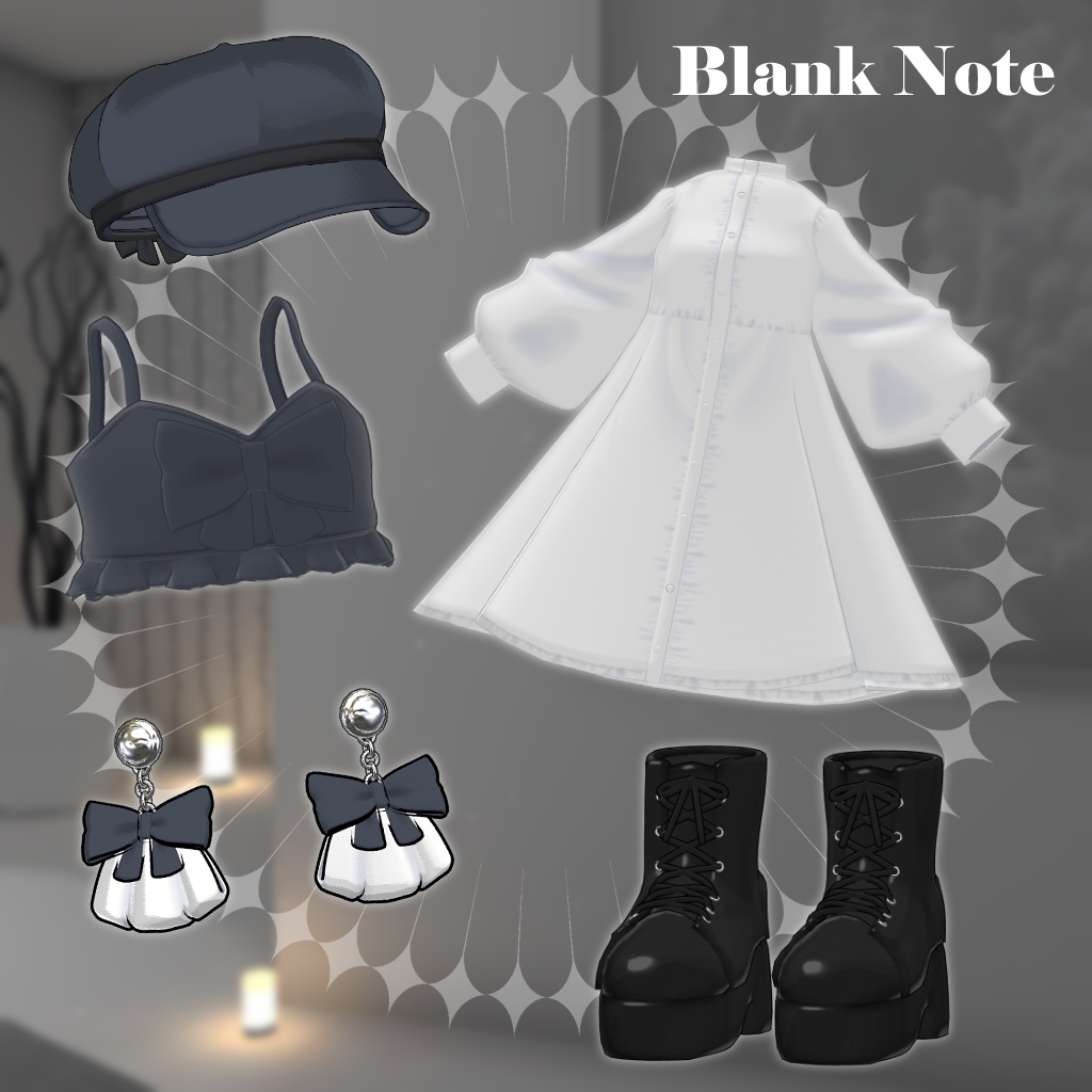 SALE!【14アバター対応衣装】Blank Note【PB・MA設定済】