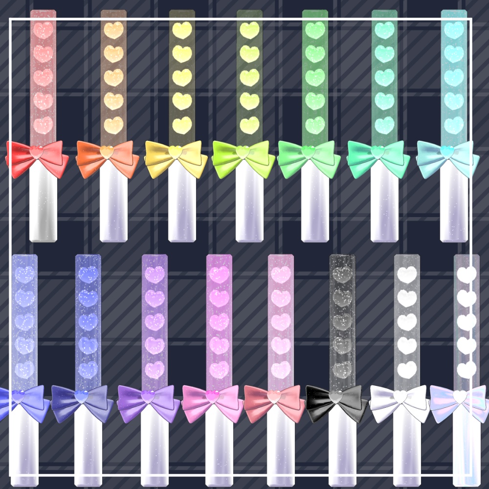 【QVPen差し替えモデル】Ribbon Pen&RingLight【そのまま置けるPrefab付き】