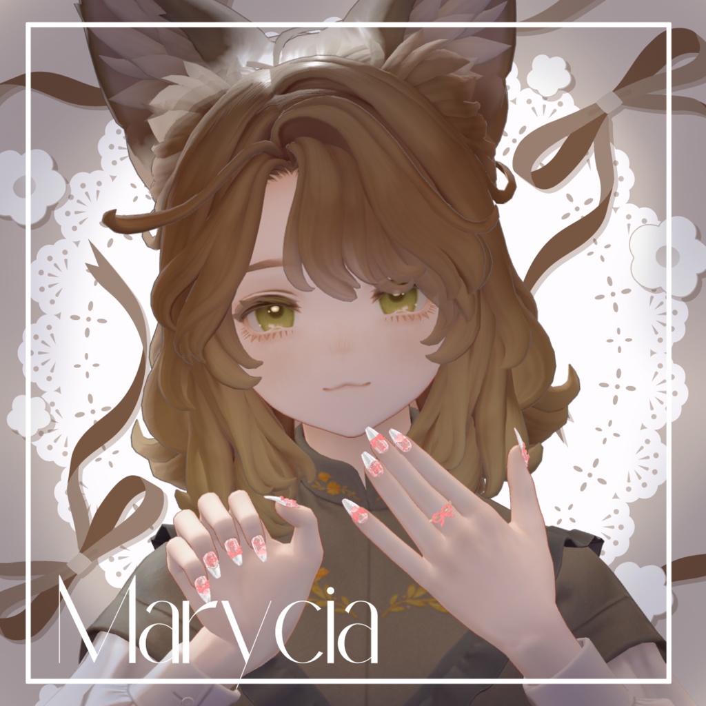 SALE!【14アバター対応】RibbonNailTip【MA設定済】