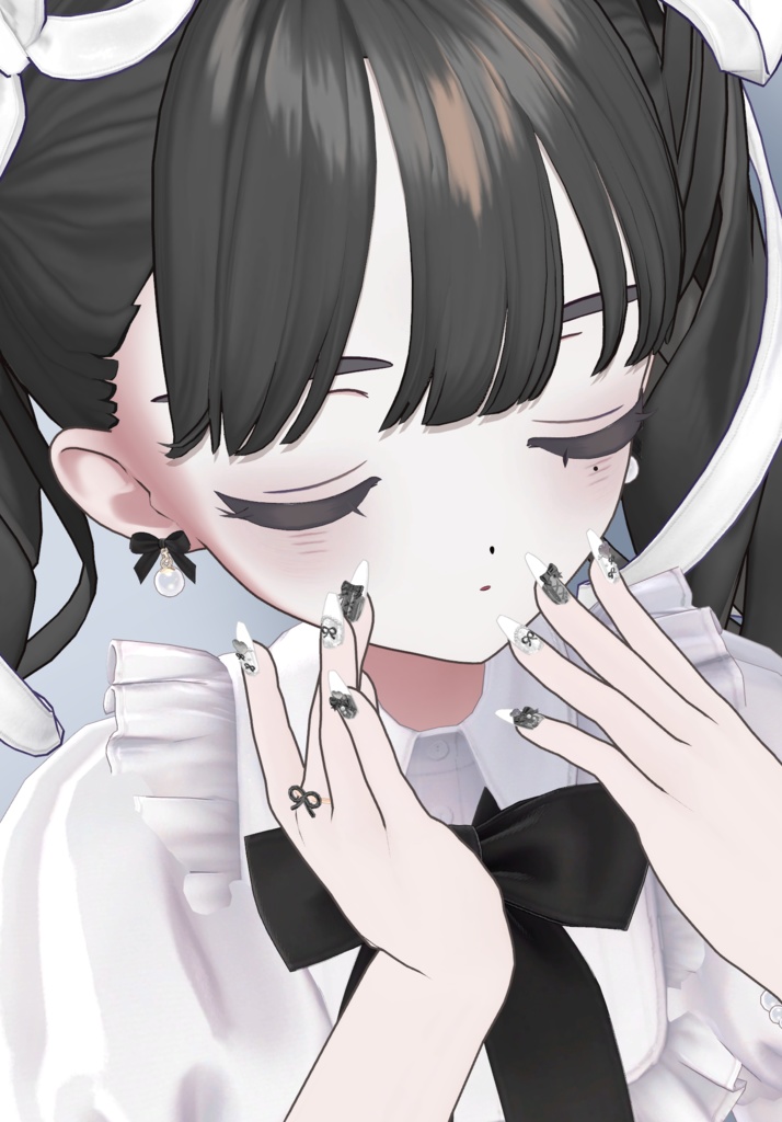 SALE!【14アバター対応】RibbonNailTip【MA設定済】