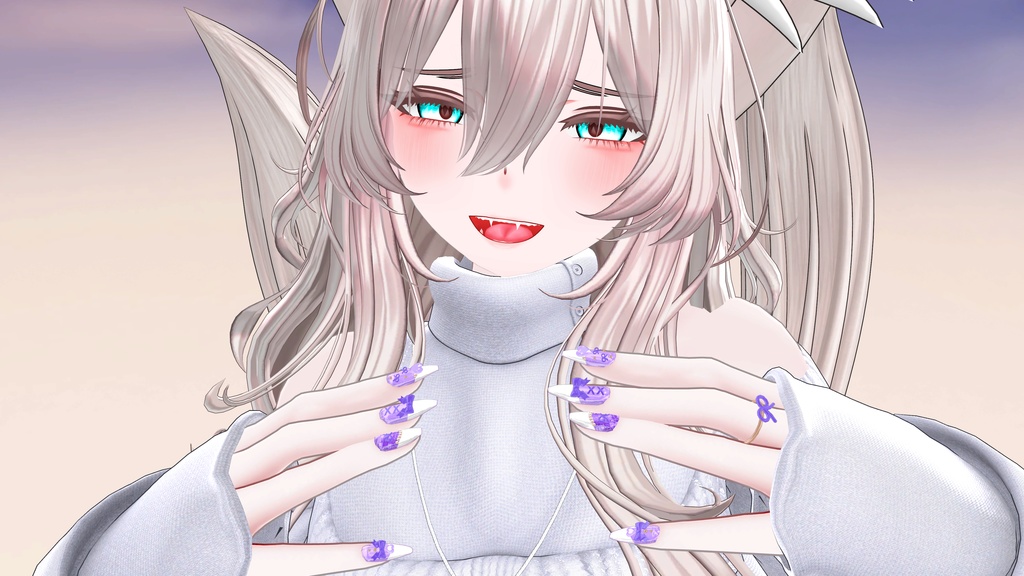 SALE!【14アバター対応】RibbonNailTip【MA設定済】