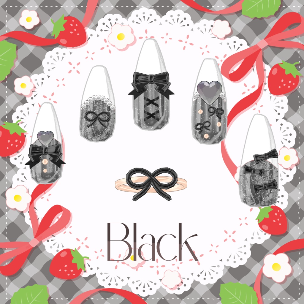 SALE!【14アバター対応】RibbonNailTip【MA設定済】