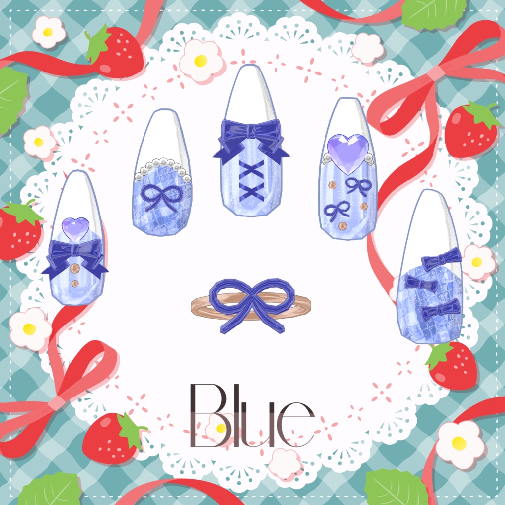 SALE!【14アバター対応】RibbonNailTip【MA設定済】