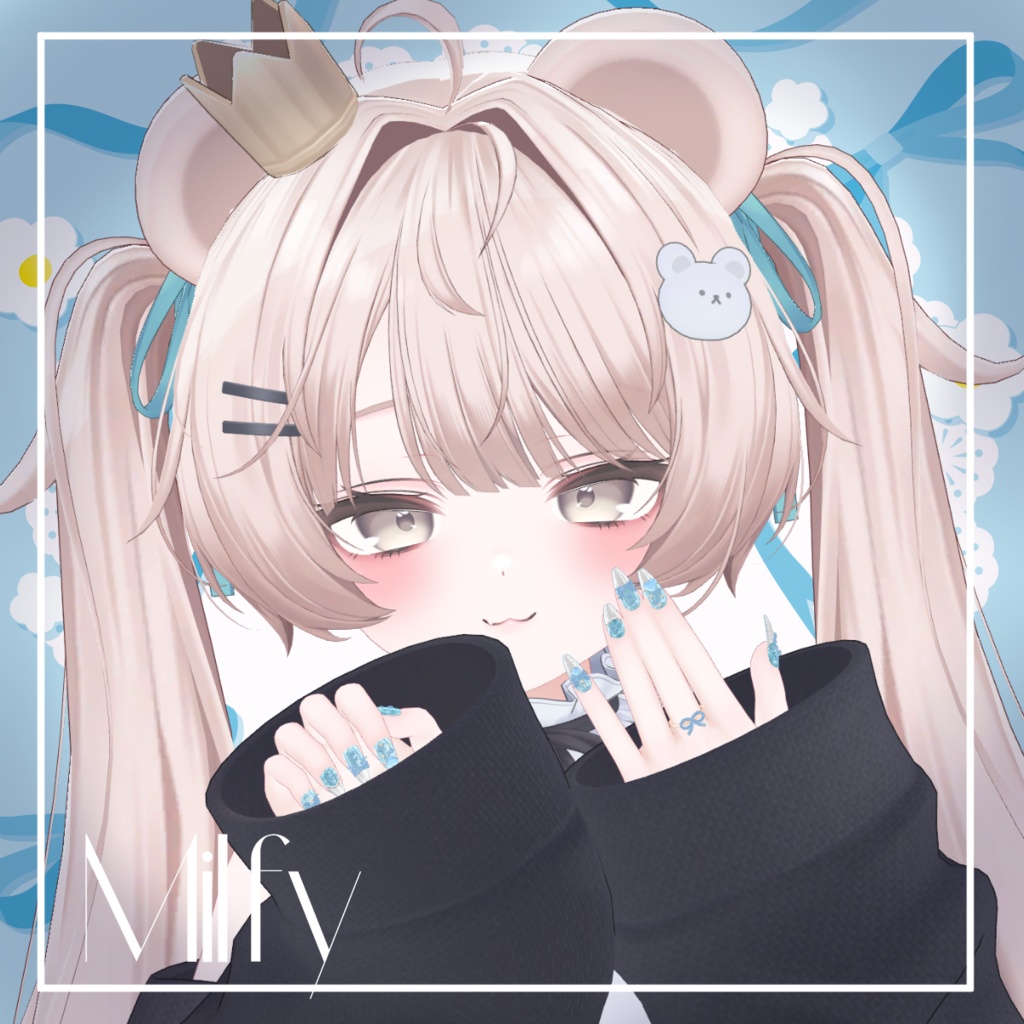 SALE!【14アバター対応】RibbonNailTip【MA設定済】