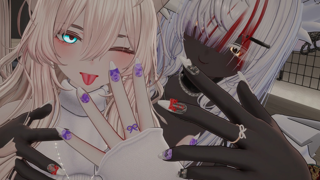 SALE!【14アバター対応】RibbonNailTip【MA設定済】