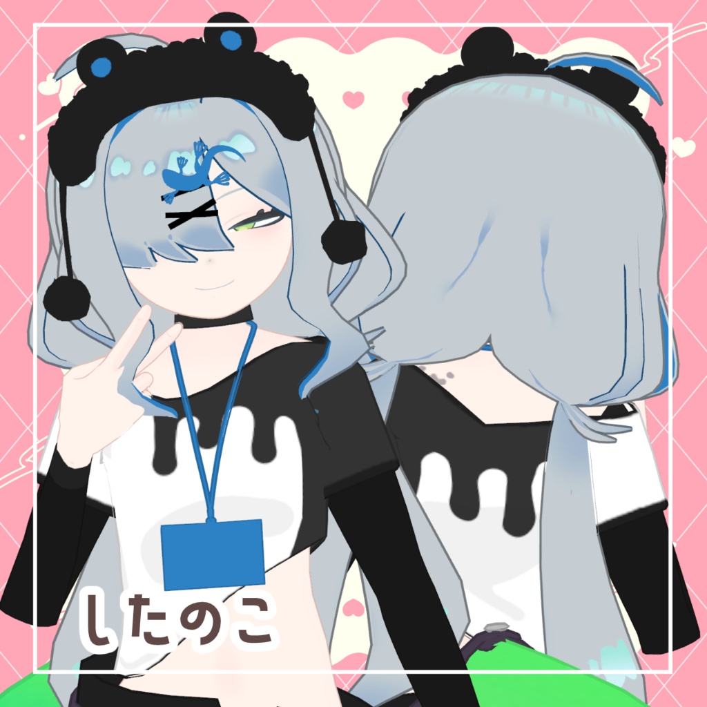【10アバター対応】もふくらげヘア【PB・MA設定済】
