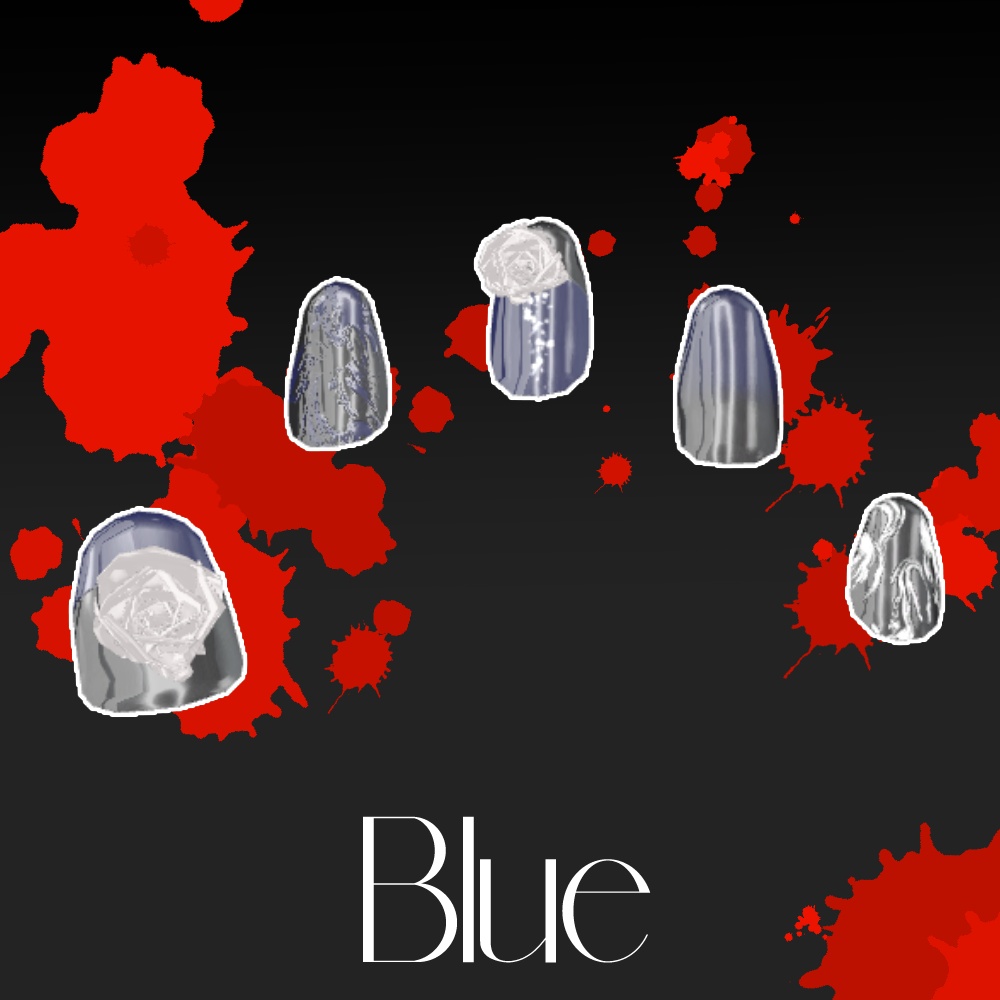 【月喰かむる対応】Bloody Rose Nail【MA対応】