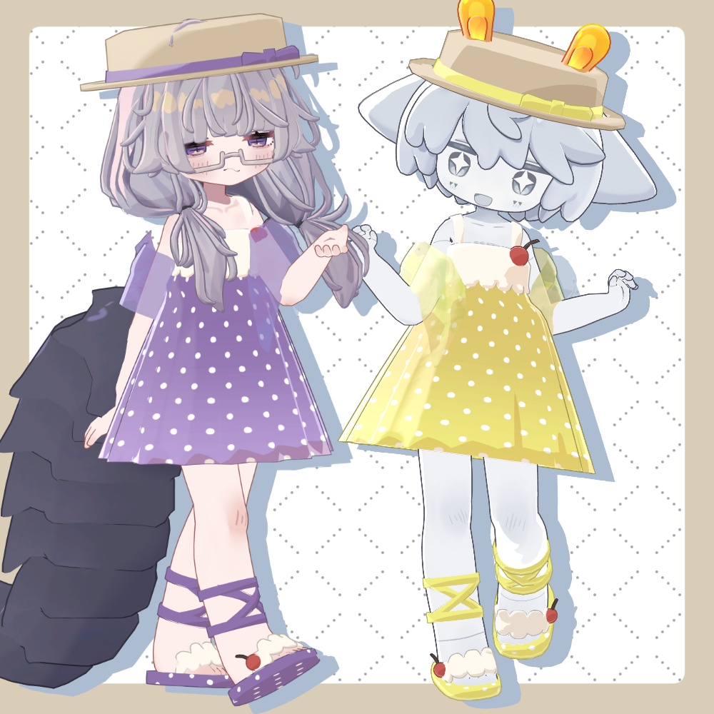 ワンコインセール!【まめふれんず対応】クリームソーダワンピース【MA・PB設定済】