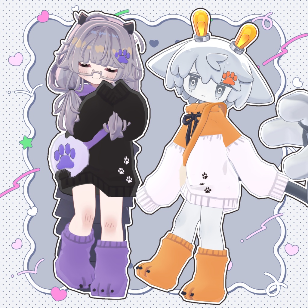 ワンコインセール!【まめふれんず対応】Paw Hoodie【MA・PB対応】