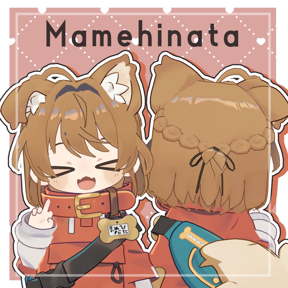 【10アバター対応】ハーフアップウルフ【MA・PB対応】