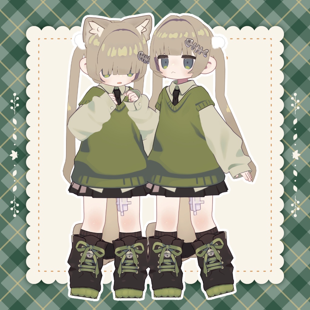 【3日間期間限定無料】シンプルロングツイン【キプフェル対応】
