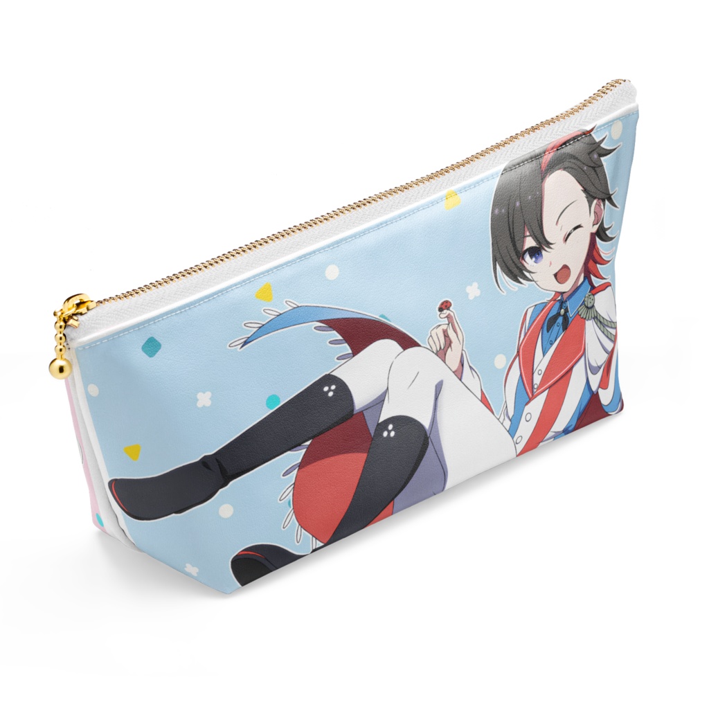 長さ21.5cm / 高さ10cmのポーチです。