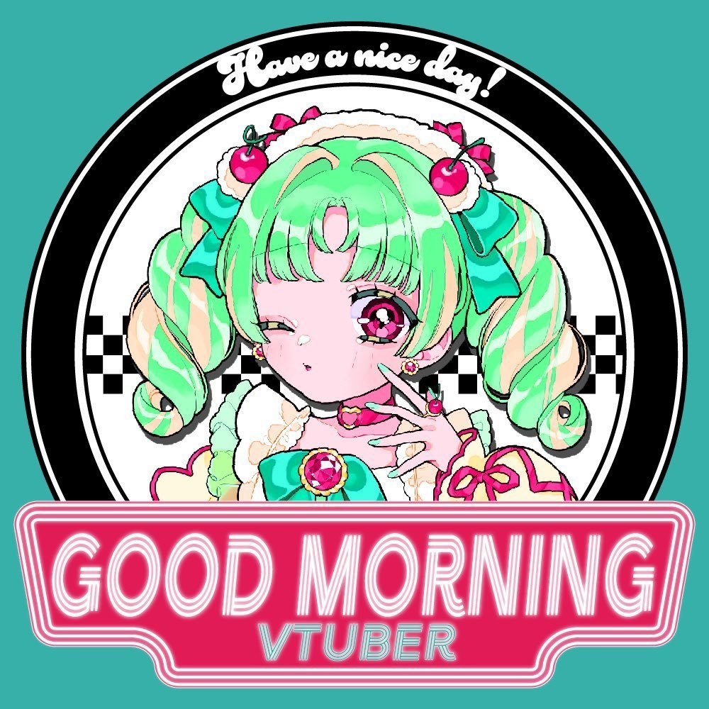 【第一弾❕】ダイナー風おはよう素材、5色❕【Vtuber/Vliver向け】