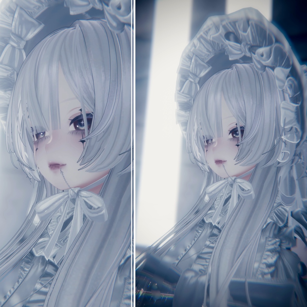 Dark Doll make up texture #ateliersuuria