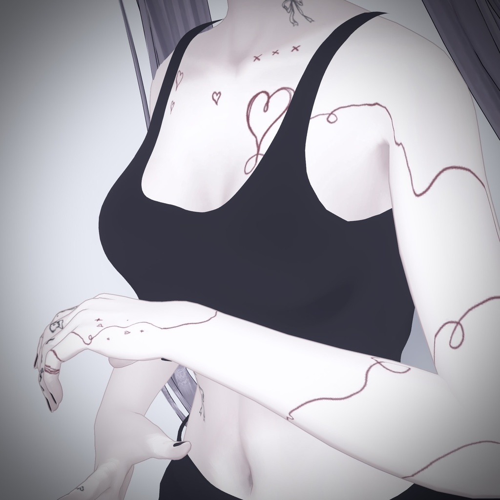Thread of Fate Body tattoo texture #ateliersuuria