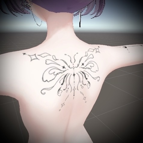 Butterfly tattoo texture #ateliersuuria
