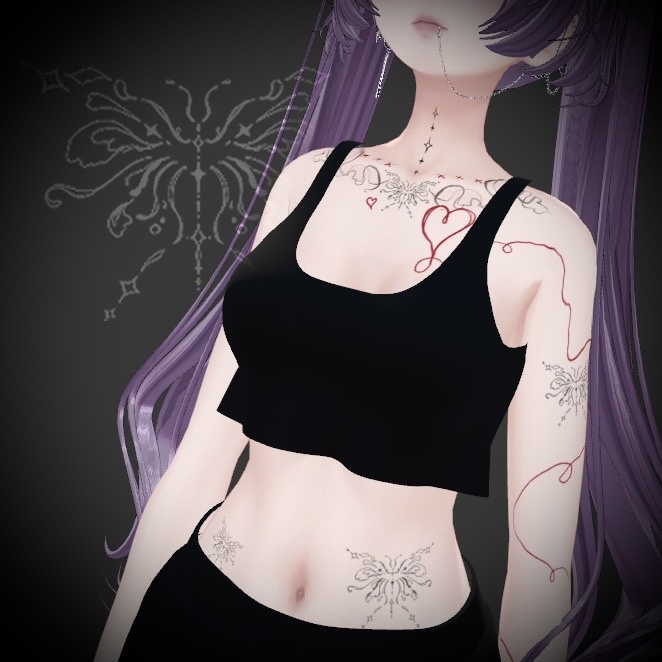 Butterfly tattoo texture #ateliersuuria