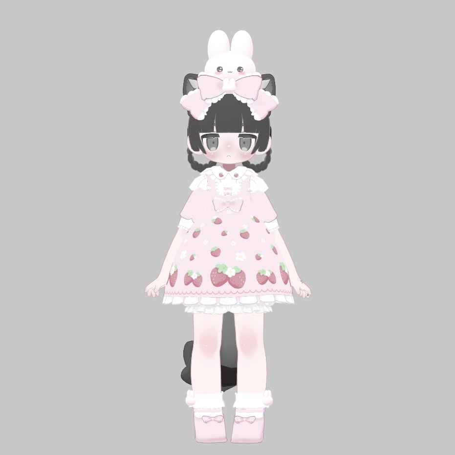 Strawberry texture for Petit Coutureワンピース #atelierSuuria