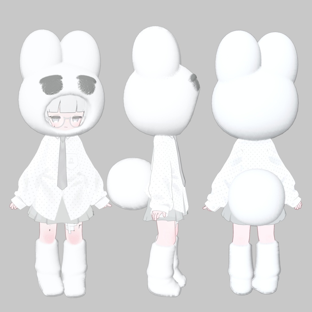 SuuriaUSAGI Head & shippo for Kipfel #atelierSuuria