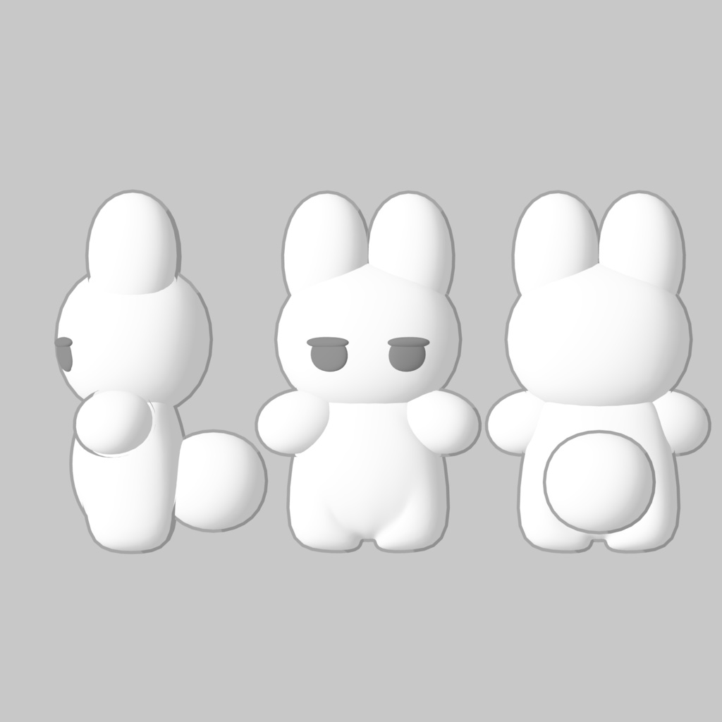 SuuriaUSAGI オリジナル3Dモデル #atelierSuuria