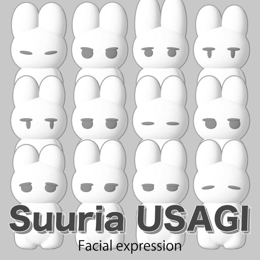 SuuriaUSAGI オリジナル3Dモデル #atelierSuuria