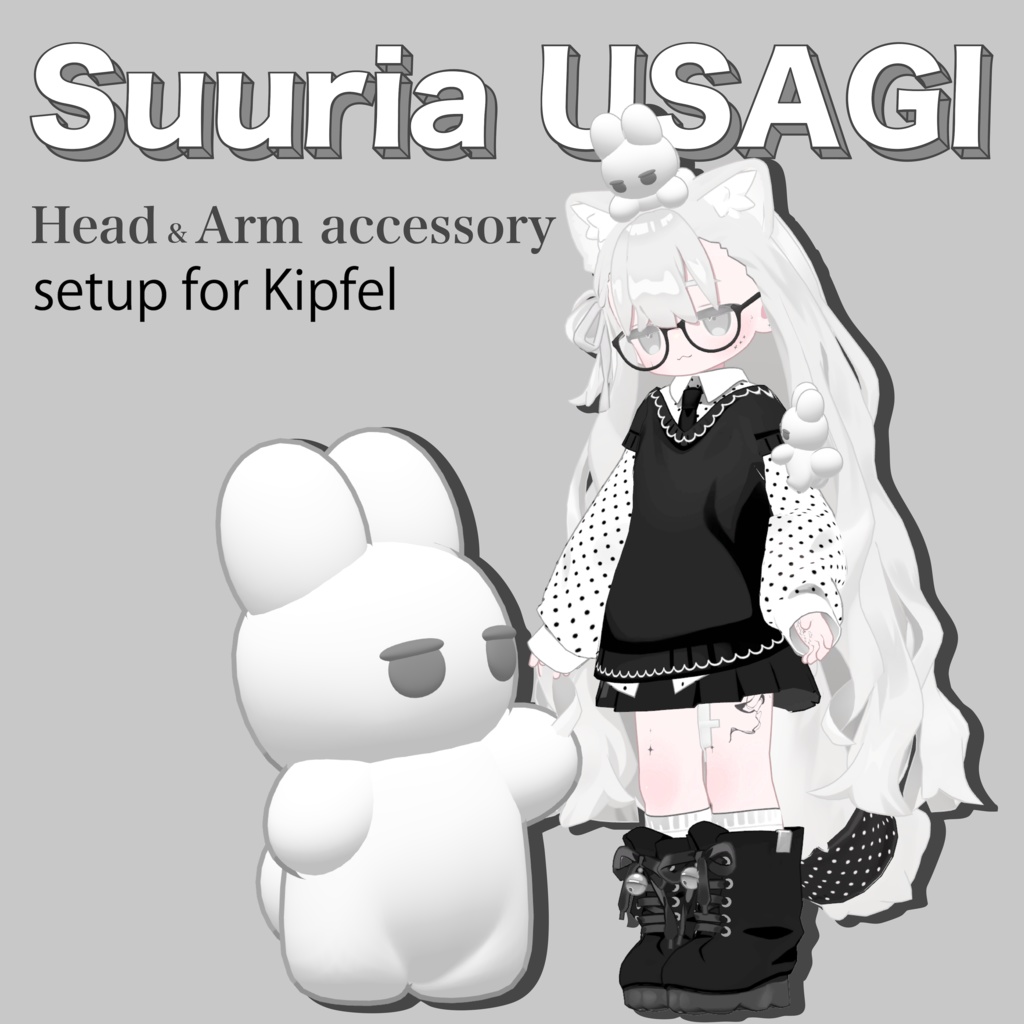 SuuriaUSAGI Head & Arm accessory #atelierSuuria