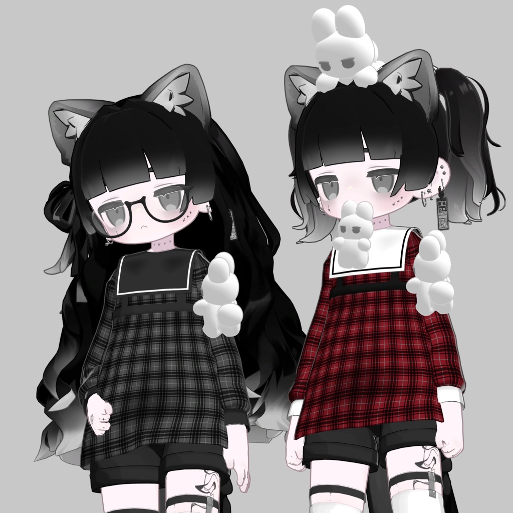 Square Collar Uniform for MameFriends #atelierSuuria