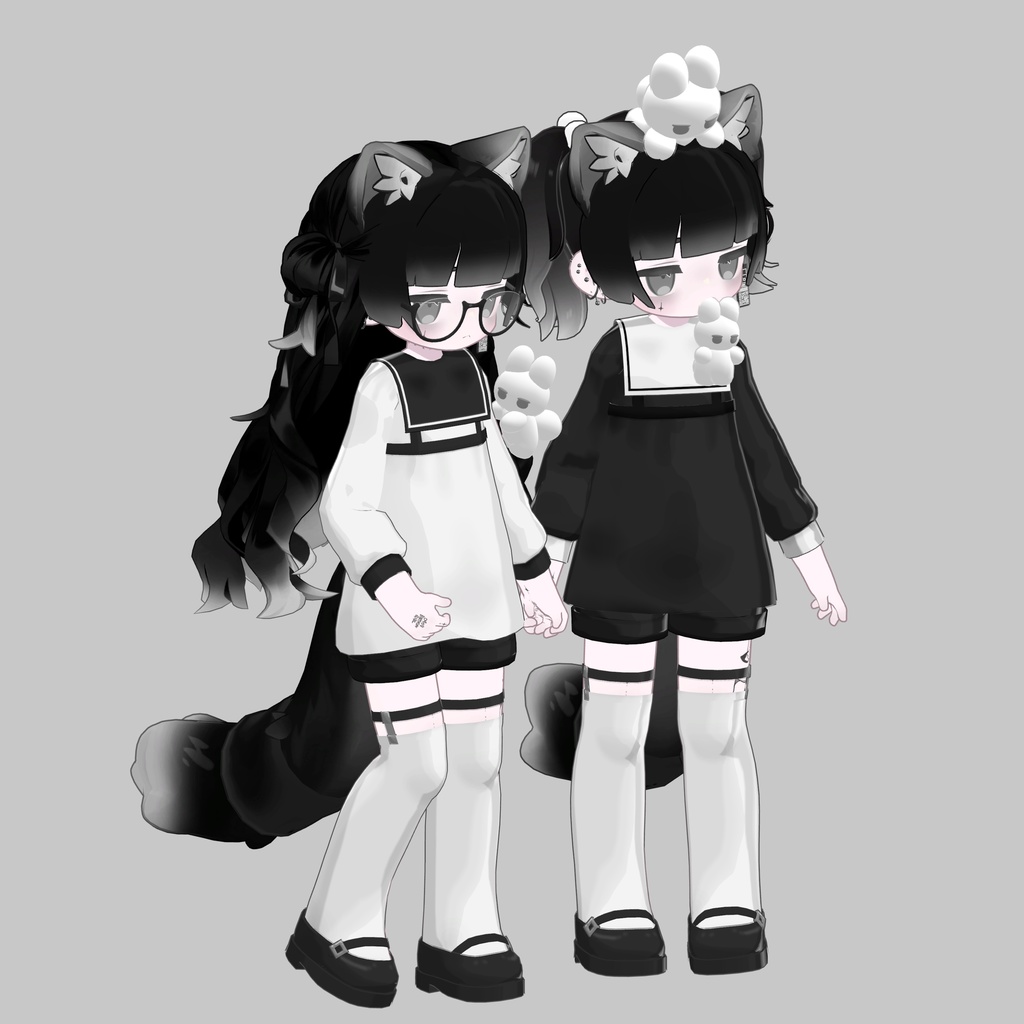 Square Collar Uniform for MameFriends #atelierSuuria