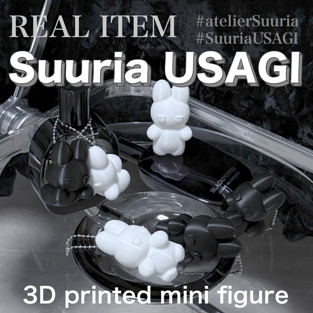 【REAL ITEM】SuuriaUSAGI 3D printed mini figure #atelierSuuria