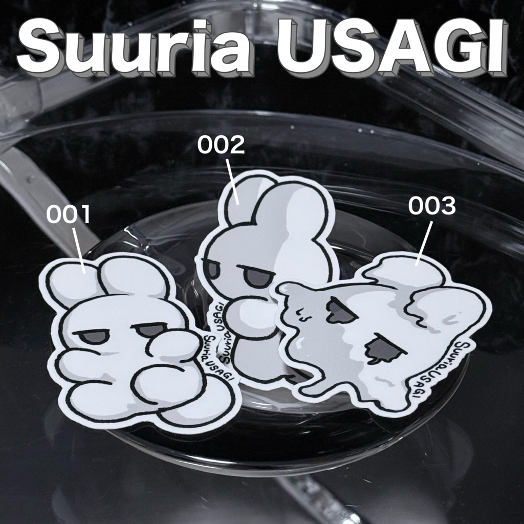 【REAL ITEM】SuuriaUSAGI Original Illustrated Stickers #atelierSuuria