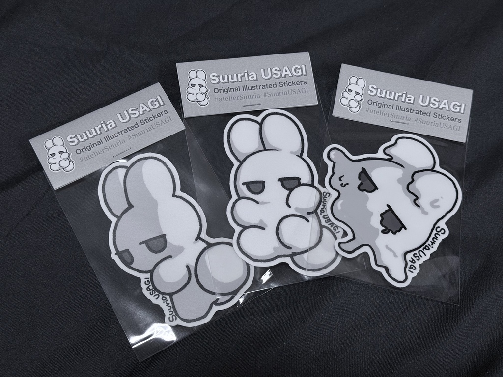 【REAL ITEM】SuuriaUSAGI Original Illustrated Stickers #atelierSuuria