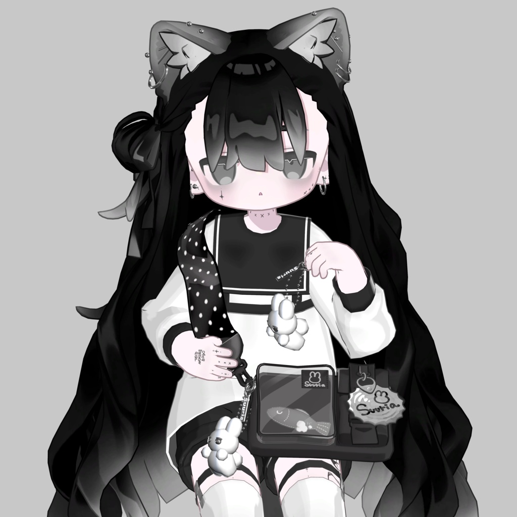 【~6/7 Free】SuuriaUSAGI mascot charm #atelierSuuria