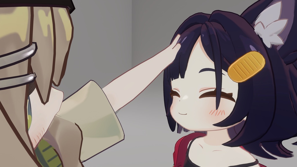 【アズキ専用】なでなで・ケモミミ掴み 表情システム