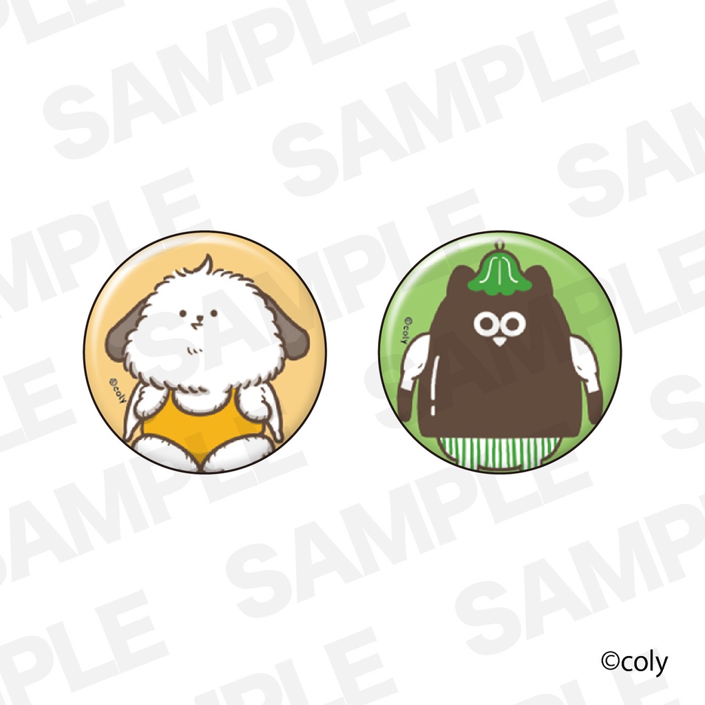 【いぬぽにょ】缶バッジ